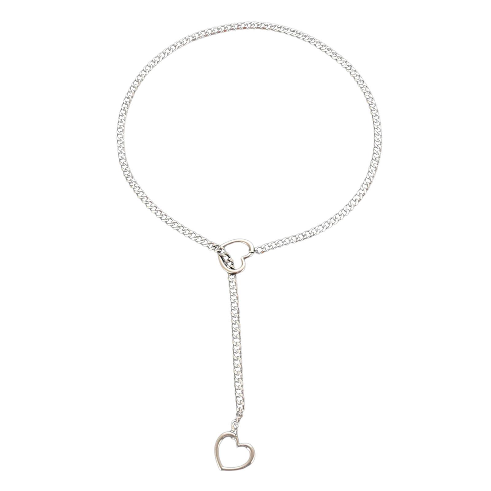 

Простое полое ожерелье с подвеской в виде сердца для женщин, модные геометрические ожерелья с ключицами, ювелирные изделия для свадебной вечеринки