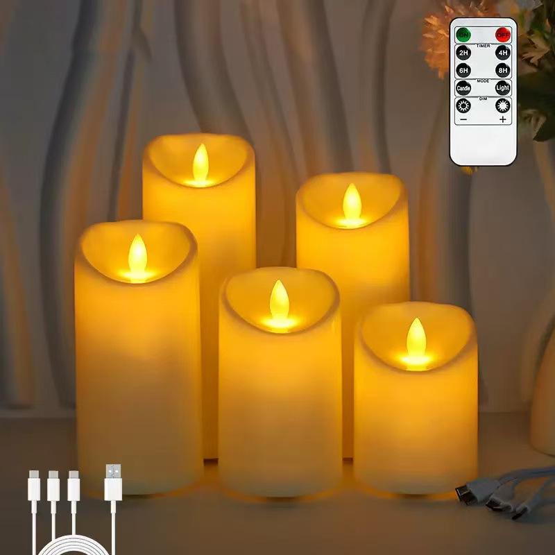 LED Battery Candle Light: Simulated Flame for Birthdays, Romance, Weddings, and Decor