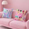 Saja Boys KPopS D-Demon H-Hunters Pillow Case Pattern Printed Pillowcase for Living Room Sofa Cushion Cover & Bedroom Decor