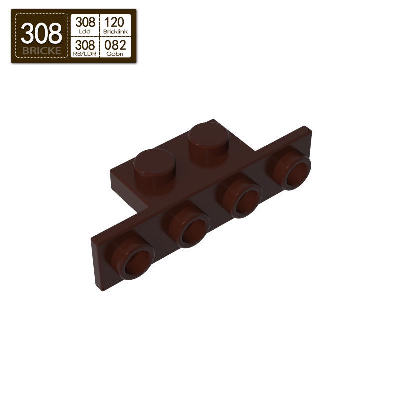 BRICKE 1x2-1x4 Bracket Piece Compatible with Lego 10201, 2436, 28802 Building Blocks