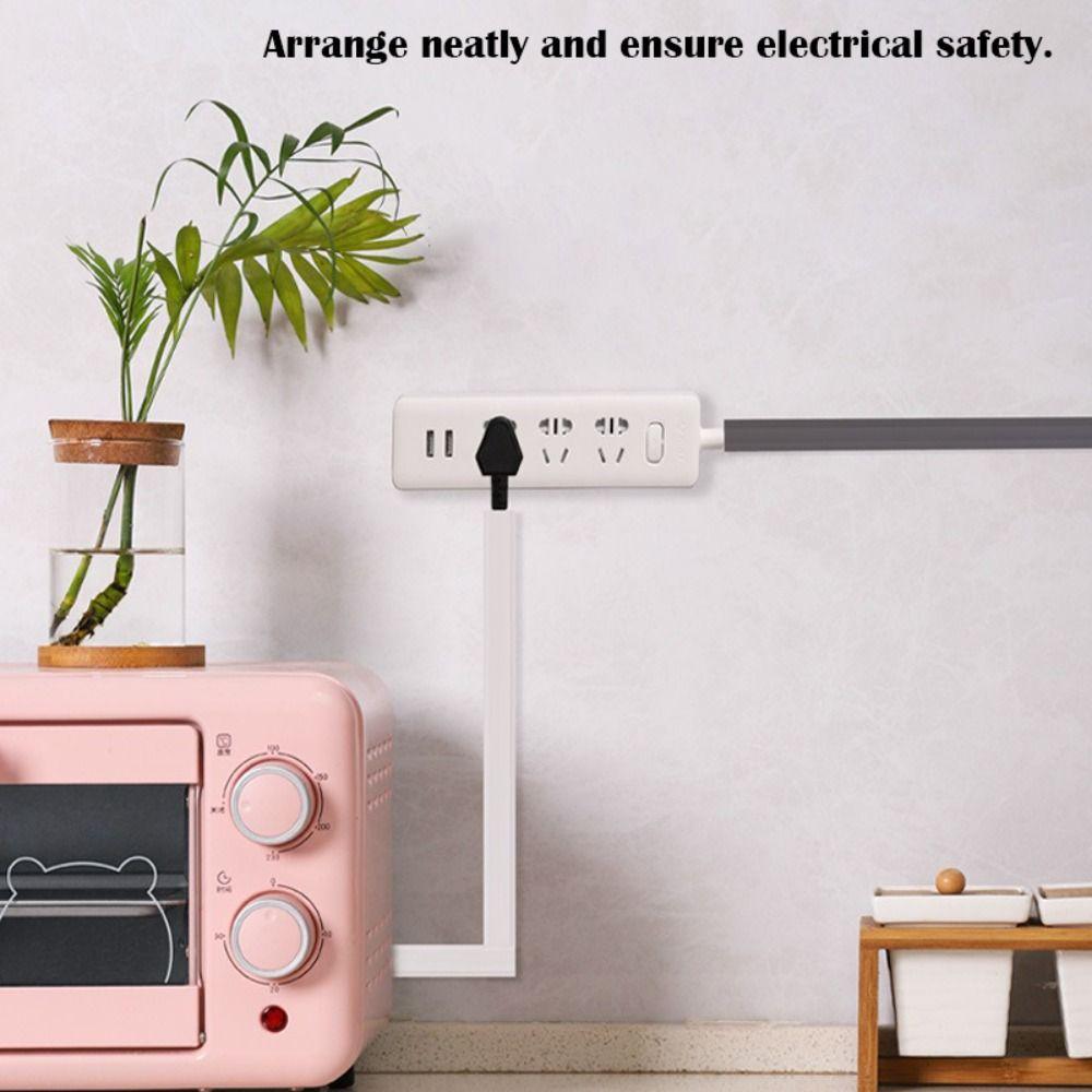 DIY Декорація Організатор ТВ-кабелів Самоклеючий Слот для електричних дротів 2024 Кабель-канал Дім Офіс