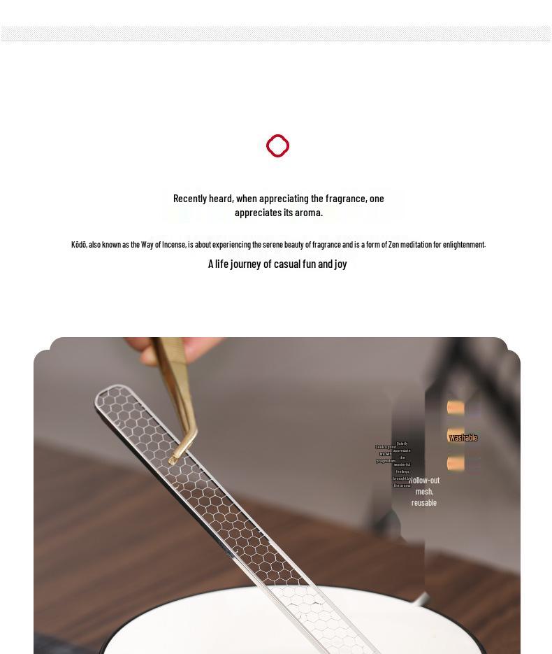 Ebony & Copper Inlay Sandalwood Incense Burner: Solid Wood Incense Holder for Aromatherapy & Bedside Use