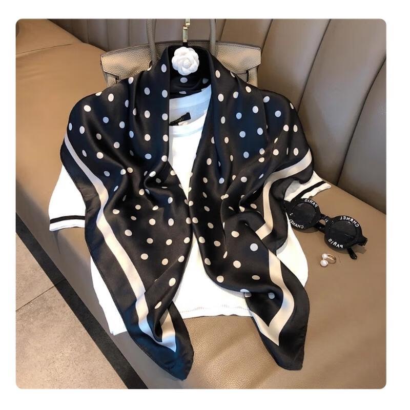 HANDUNYOU French Style Striped Scarf