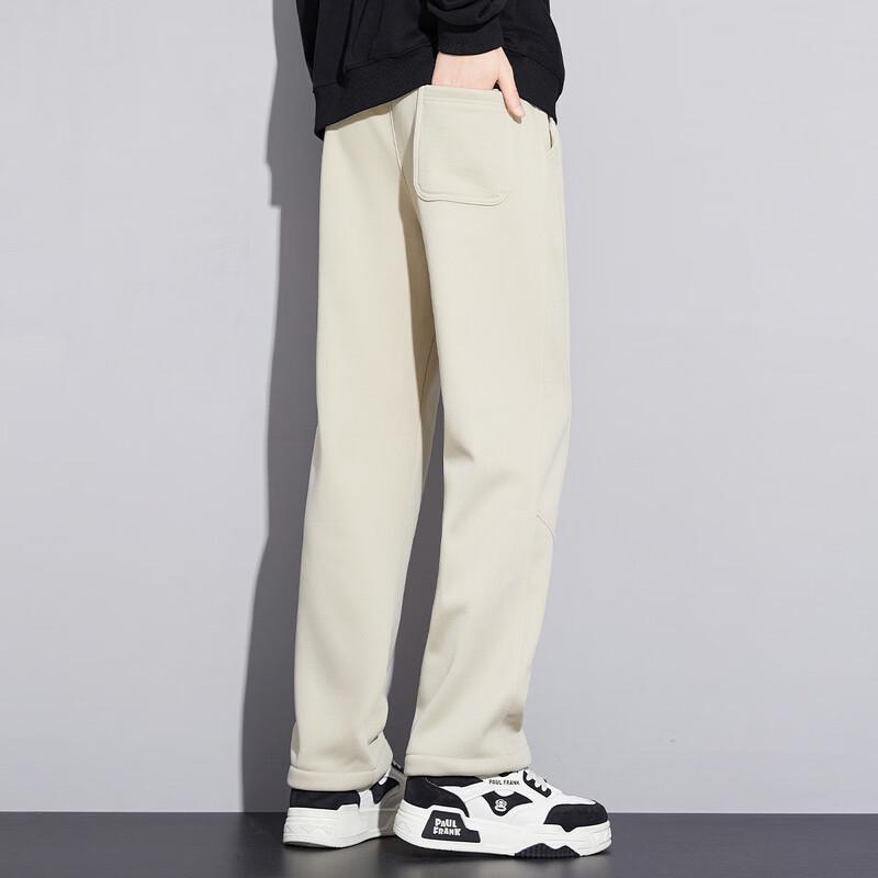 paul frank Men's Winter Straight-Leg Warm Casual Pants