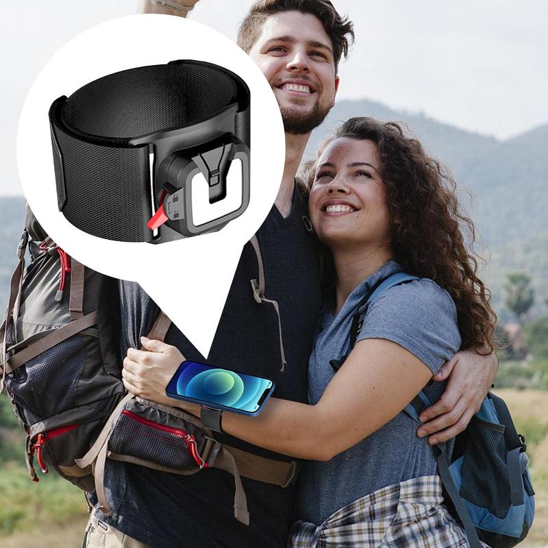 Rotatable Wristband Cell Phone Wrist Holder Biking Detachable Armband Cellphone Bracket Cell Phone Accessories