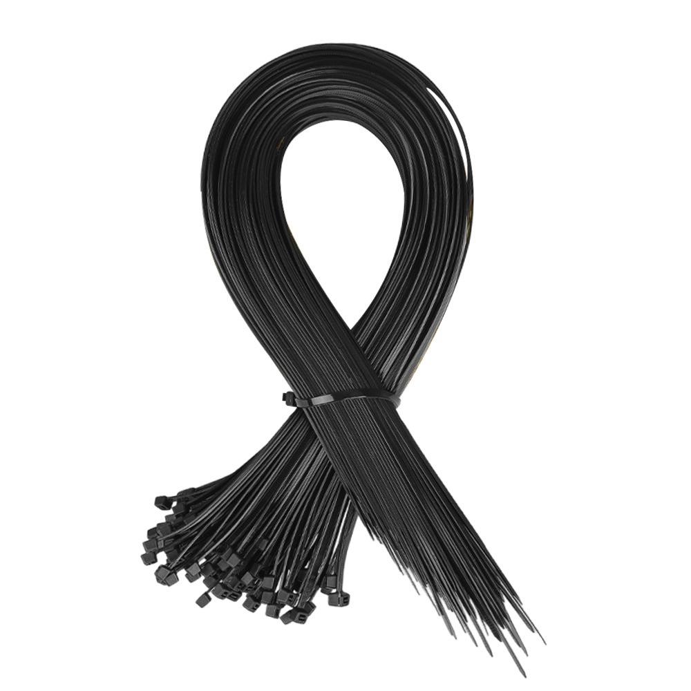 

Extended Length Durian Zip Tie Nylon Material Multipurpose Nylon Cable Ties Multicolor Durable Zipper Ties Car Daily Repair чорний