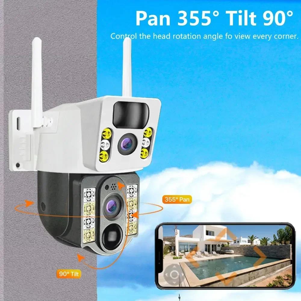 Venkovní solární kamera 4G/WIFI vodotěsný monitor, inteligentní vzdálený domácí monitor nočního vidění s vysokým rozlišením