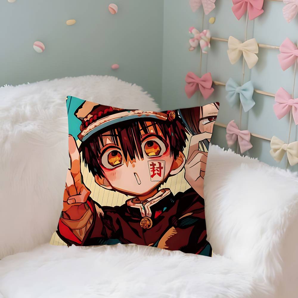 ToiletBound Hanakoskuns Case Plush Fabric Soft Pillowcase Double Sided Print Cushion Cover Household Gifts