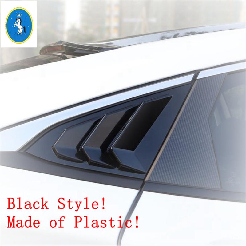 Auto Rear Window Pillar C Post Vent Louvers Scoop Decor Panel Cover Trim For Honda Civic Sedan 2016 -  Interior Accessories