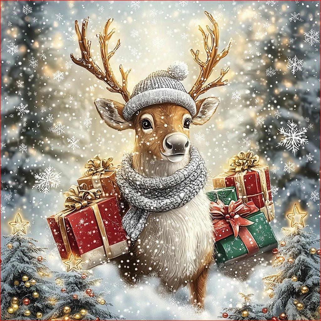 1pc Christmas Cushion Cover Snowman Santa Claus Deer Durable Cover 2025 New for Home Ornament Xmas New Year Christmas Decoration