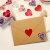 500Pcs Waterproof Love Heart Stickers Envelope Decoration Scrapbooks Sealing Sticker Self-Adhesive Decals for Valentine's Day