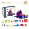 Cross-Border Magnetic Tiles: Colorful Large Window Building Blocks with Pipe Rolling Ball for Kids