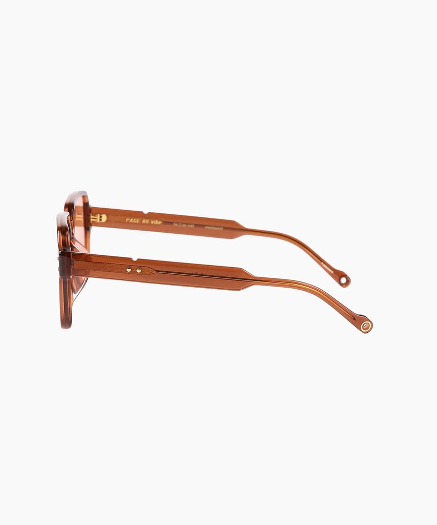 Seupeulingseuteulingseu Retro Square Shape Sunglasses Page 80 [Tea Brown]