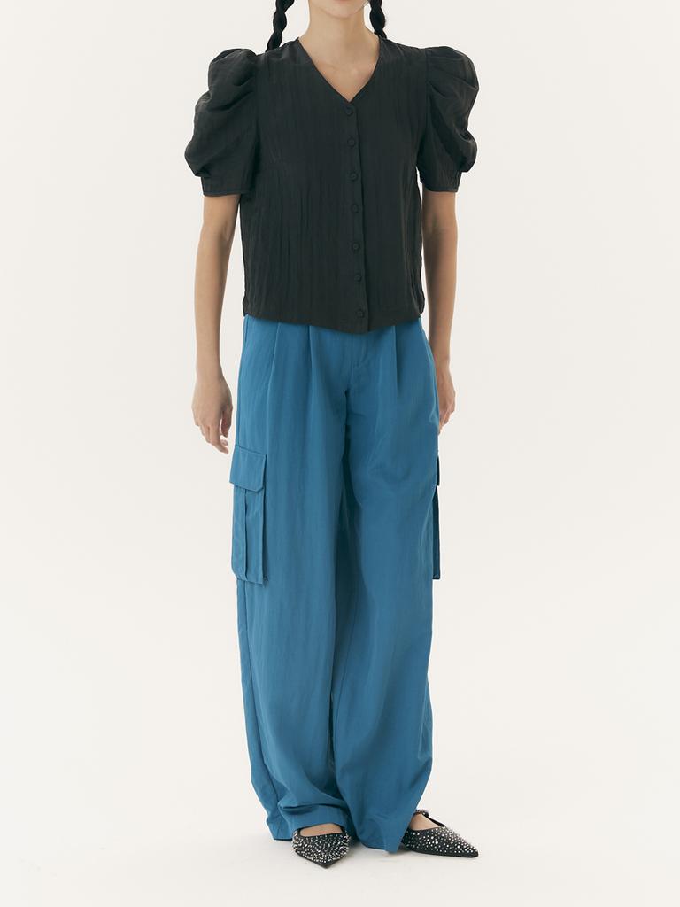 YUGADANG Turquoise Cargo Pants_Turquoise