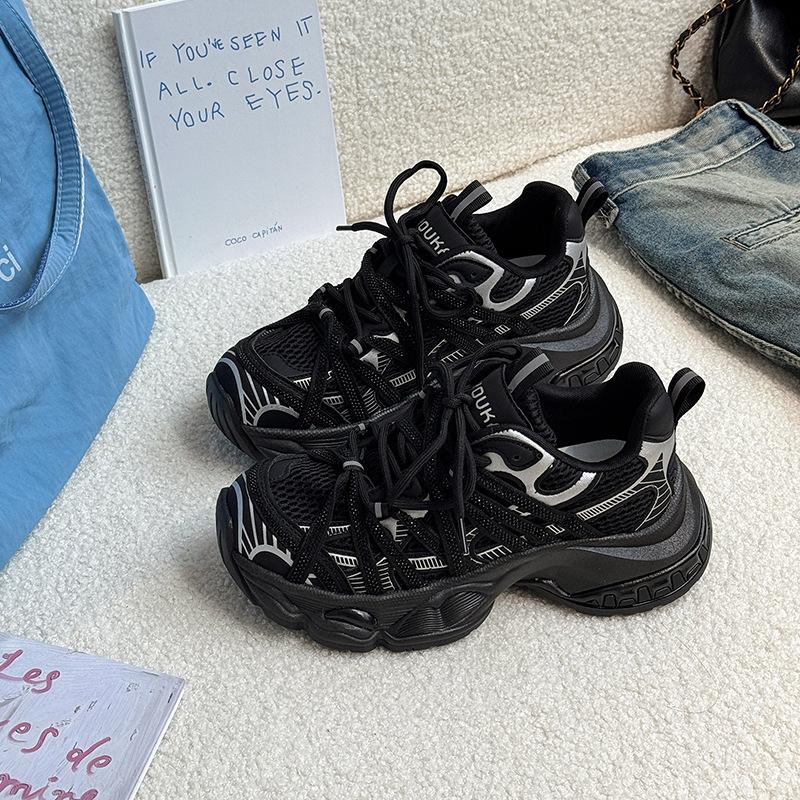 Piaohong versatile retro style design sense platform dad shoes women's 2025 autumn and winter new small casual sports shoes