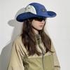 Cotton Drawstring Fisherman Hat Splicing Color Hiking Hat Wide Brim Sun Hat  Mountaineering