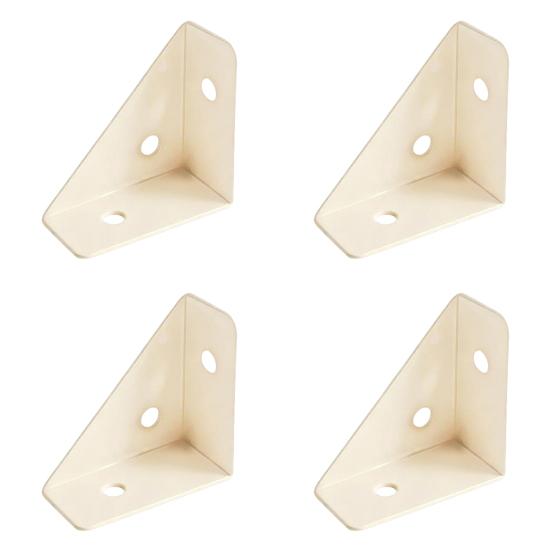 

4 шт. Угловой кронштейн Уголки из холоднокатаной стали Уголки 90 градусов Стальные усиливающие кронштейны Устойчивые к ржавчине мебельные соединители Small