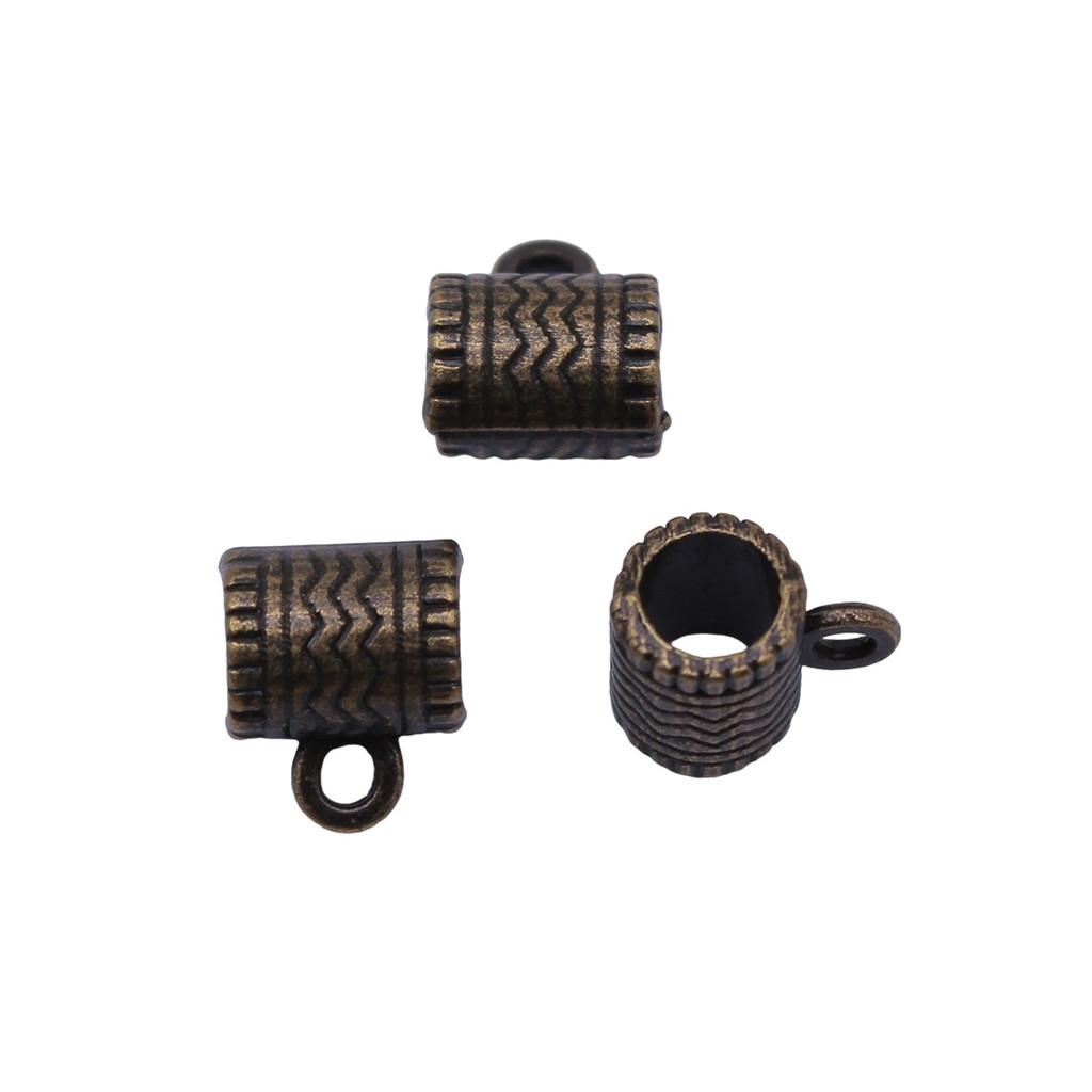 Antique Twisted Pattern Bail Connectors For Charm Attachments Craft Jewelry Accessories