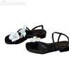 Flower Women Clip Toe Heeled Sandals Soft Sole Shoes Woman Casual Loafers 2025 Slingback Summer Dress Shallow Sandalia