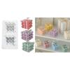 Heart-Shaped Cube Candle Mold Resin Moulds Bubble Candle Silicone Mold for Crafts DIY Soaps Candle and Cake Decoration