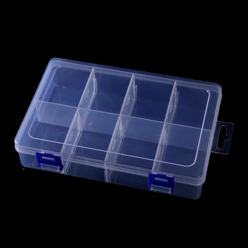 Transparente Kunststoff-Werkzeug-Organizer-Box Verstellbares Fach Sicheres Schloss Ergonomisch für Baumarkt-Zubehör