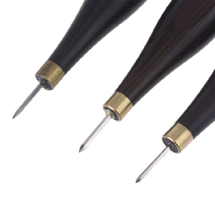 DIY Handmade Gourd Awl Spacing Leather Punch Tool for Handcraft Punching