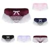 Sexy Mens Lace Briefs Open Butt Low  G-string Thong Underwear Panties
