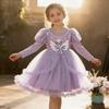 Vestido Lolita Princesa Kuromi para Meninas Verão 2025 - Nova Moda Elegante com Saia Bufante para Noite