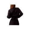 Calvin Klein Letter Print Crew Neck Comfort Long Sleeve Sweatshirt Women Black 40W204P-001