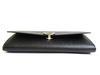 Authentic BVLGARI Black Leather Logo Clip Bifold Long Wallet #a842  Refurbished