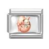 1PC Creative Personalized Tulip Lovely Cats Rabbit Star Heart Italian Charm Fit 9MM Stainless Steel Bracelet DIY Making Gift