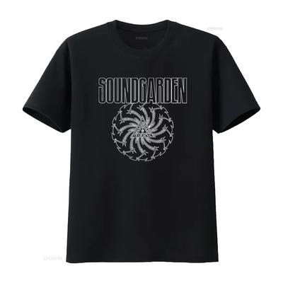 Men's Soundgarden Black Blade Motor Finger T Shirt X Large Rock Band Design Casual Stretched B