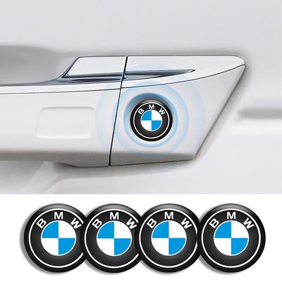 4pcs Car 20mm Door Keyhole Lock Protection Sticker Decor Decals For X1 X2 X3 E46 E36 E34 F10 E90 F30 E60 F30 E53 E30 E92 E87 Blkz78