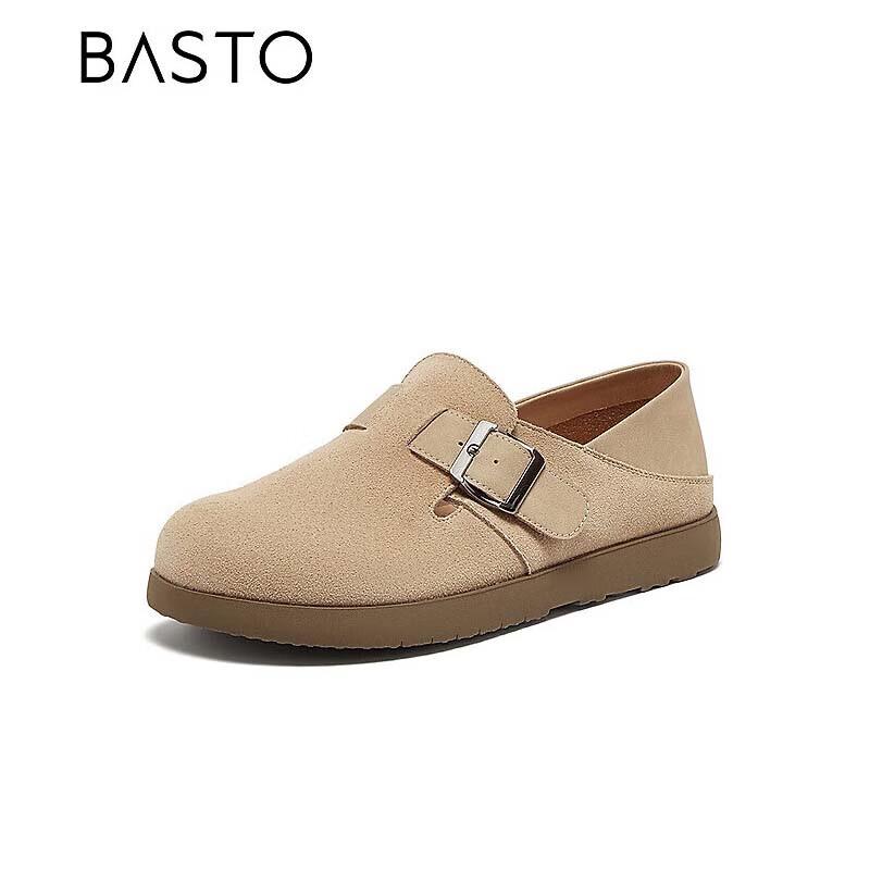 BASTO Women s Retro Casual Flat Loafers 36