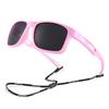 Outdoor New Kids Polarized Sunglasses Flexible Rectangular Frame Sports Boys Girls Sun Glass with Strap Age 3-12