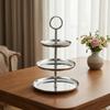 3Tier Dessert Stand Stainless Steel ThreeTier Serving Mirror Polished Tiered Tray for