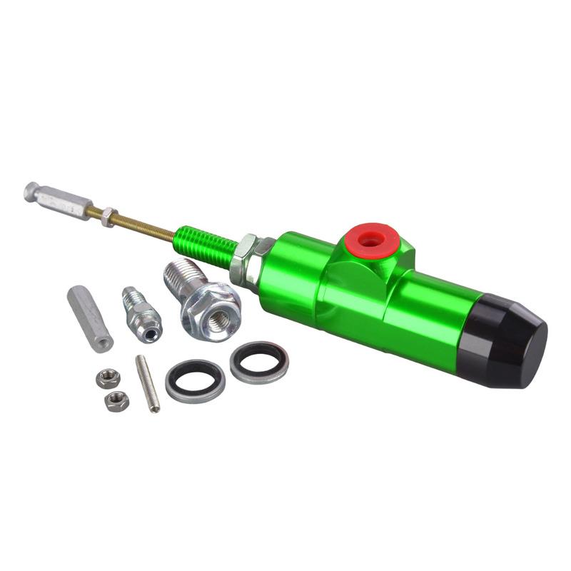 Green Motorcycle Hydraulic Clutch Master Cable Rod Brake Pump Cylinder Universal Aluminum Alloy for ATV Dirt Bike