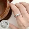 VENTFILLE 925 Sterling Rings for Women Fashion Geometric Handmade Irregular Line Ring Party Birthday Gift Dropshipping