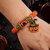 Colorful Beads Beaded Bracelet Elastic Ancient Castle Pumpkin Bracelet Pumpkin Bracelet Halloween
