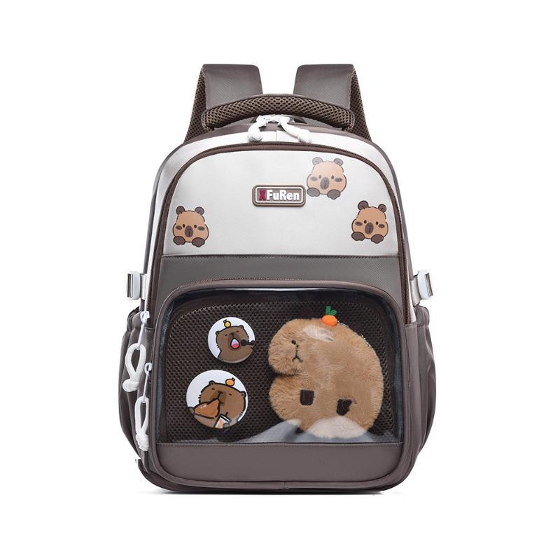 

Новый высококачественный, свежий, милый и симпатичный мультяшный рюкзак для детей 1-3 класса коричневый