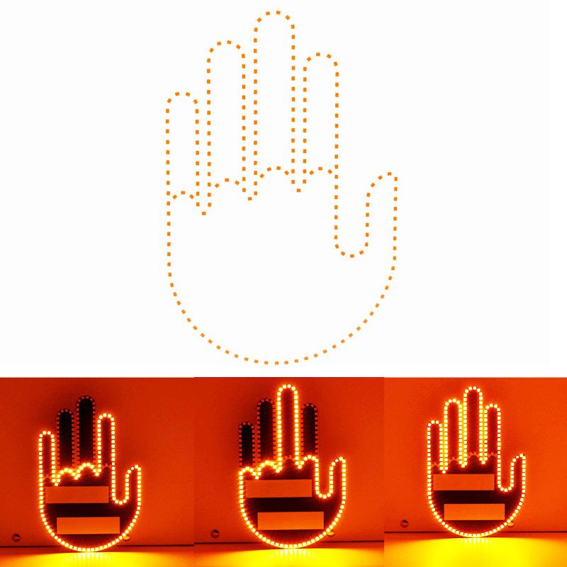LED Hand Gesture Light with Remote Control High-Brightness Neon Accent for Cars Trucks