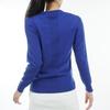 Le Coq Sportif Golf LG4FST02L Sweater with Cable Hand Heat Perfect for Everyday Use and Blue Women's Knit, Washable, Navi, Warm, Golf, (BL00)