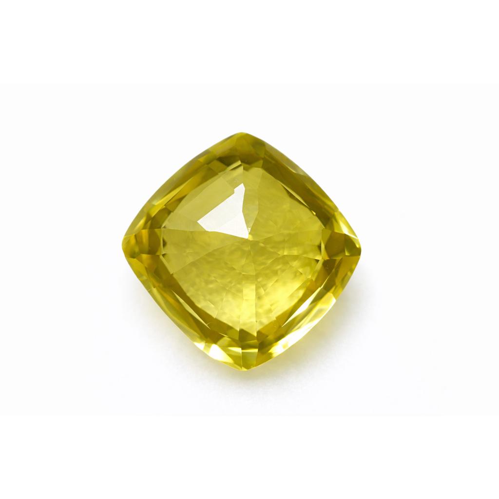 8.56 Ct Natural Square Shape Yellow Sapphire Loose Gemstones Certified For Gift