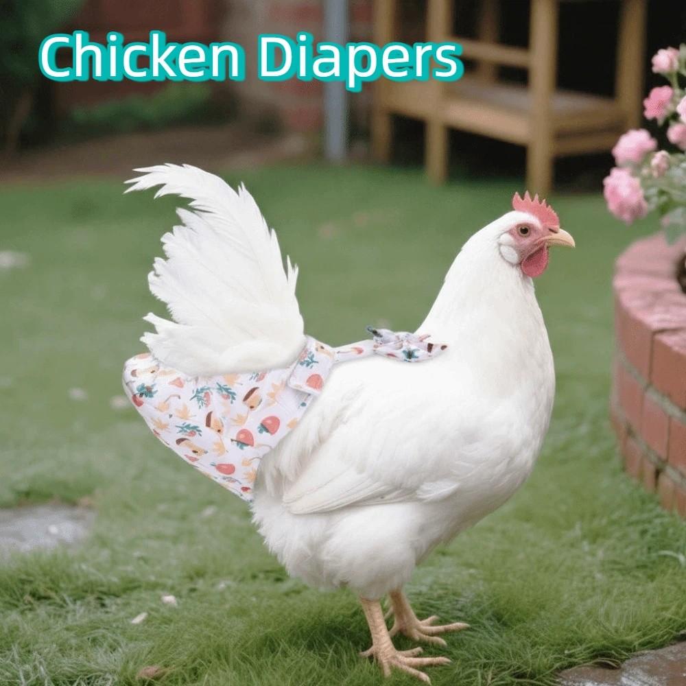 Cartoon Chicken Diapers Adjustable Pet Duck Vest Diaper Duckling Diaper Bags Backyard
