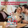 Tiered Tray Decorations Tabletop Centerpiece Blocks Tiered Tray Wooden Heart Decoration For Christmas Party Family-Gathering