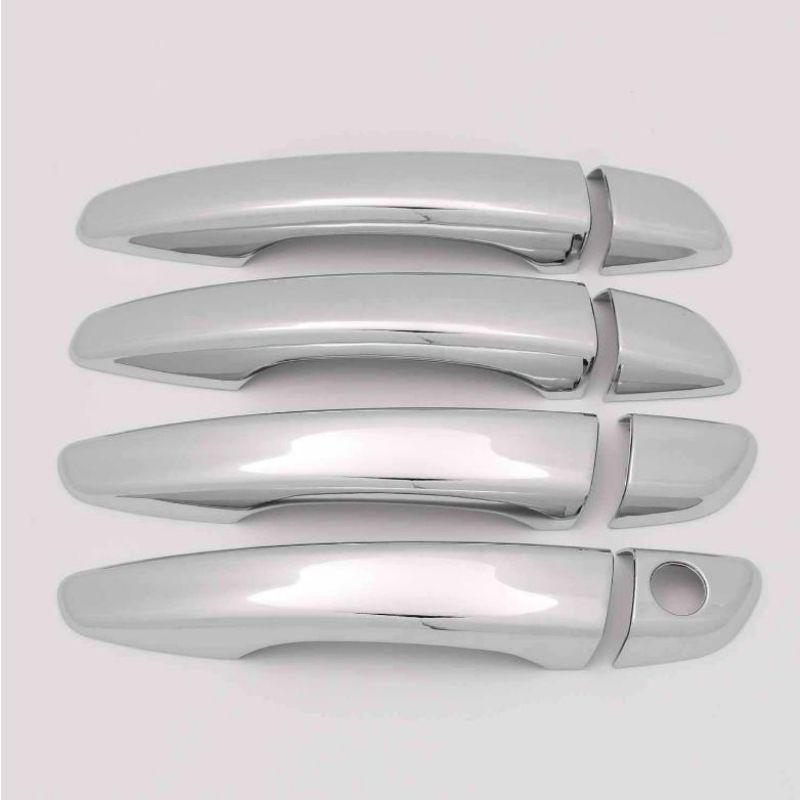 Carbon Fiber Pattern Door Handle & Bowl Decoration for Peugeot 4008/5008 - Gloss Black