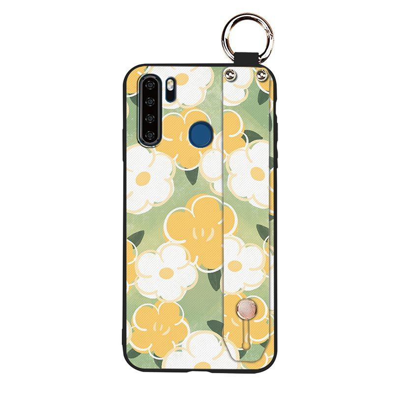 Waterproof Oil Painting Phone Case For Blackview A80 Pro Silicone Protective Soft case Anti-knock Wrist Strap Wristband