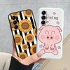Cute Painted Case For Samsung Galaxy M14 M34 M54 5G Soft Cover Cartoon Cat Sunflower TPU Funda For Samsung M 14 GalaxyM54 Coque