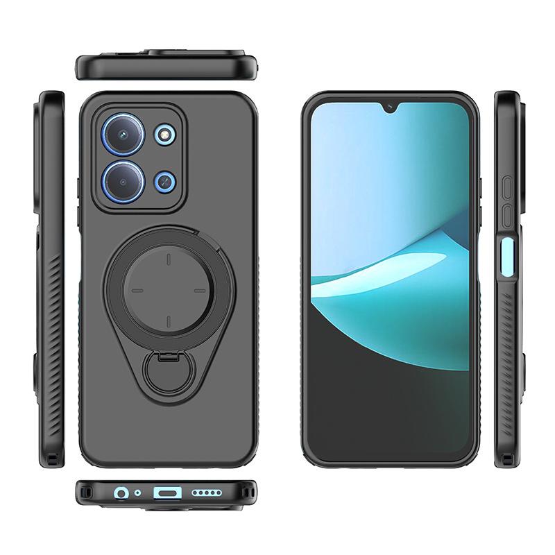 Pro Xiaomi Redmi 15C(173.16*81.07*8.2mm) Magnetický obal na telefon, měkký TPU stojánek, kryt MagSafe pro Xiaomi Redmi 15C(173.16*81.07*8.2mm)
