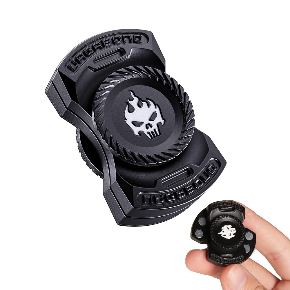 

EDC Mini Open Armor Metal Fidget Spinner Stress Relief Anxiety Relief Open Air Top for Adults Fidget Sliders Gift чёрный